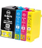 Amazon.co.jp: エプソン 純正 インクカートリッジ ふで IC4CL75 4色